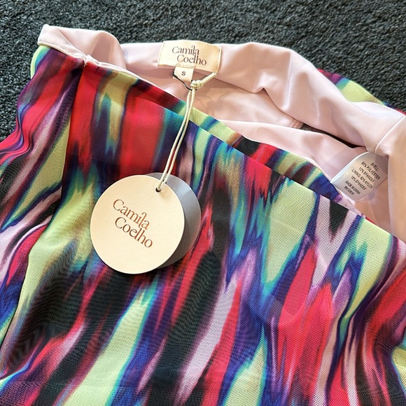 NWT Camila Coelho Serenity Maxi Skirt in Blue Hallucinogen - Picture 5 of 8